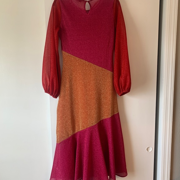 Sparkly Color Block Dress - Picture 4 of 4